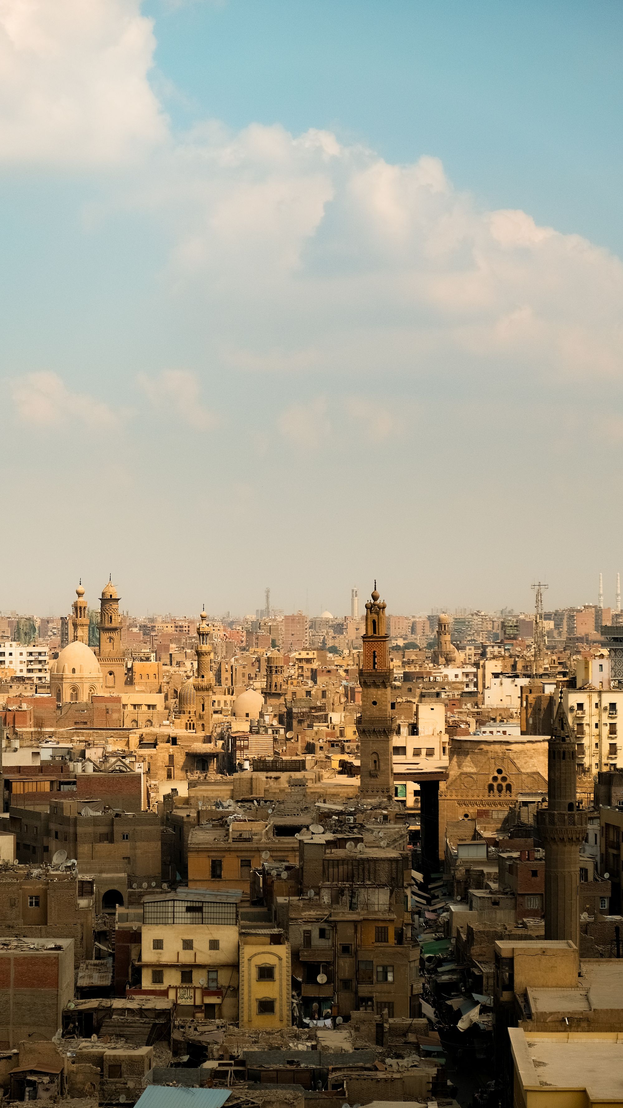 Cairo skyline in clear daylight